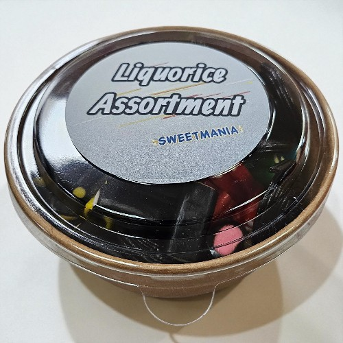 350g Liquorice Assortment Kraft Tub with lid