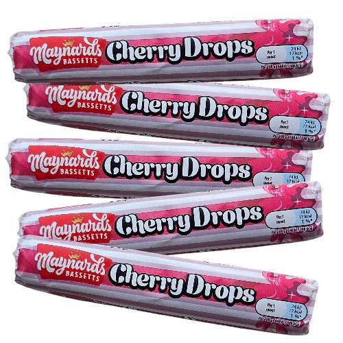 5 x Cherry Drops Maynards Bassetts 5 x Cherry Drops Maynards Bassetts
