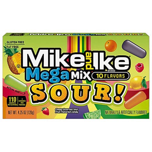 Mike & Ike Mega Mix Sours Theater Box Mike & Ike Mega Mix Sours Theater Box
