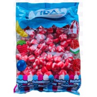 VIDAL 1kg STRAWBERRY TWIST KISSES 